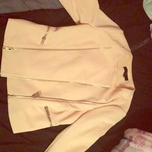 Peach and gold blazer